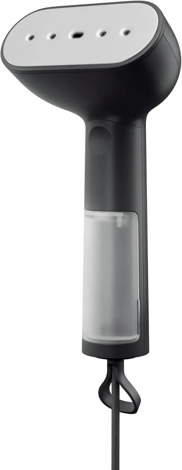 Stiratore a Vapore Portatile, 1350W, Riscaldamento Rapido in 15 Secondi, Tecnologia a Vapore Secco, Design Portatile con Serbatoio d'Acqua Visibile