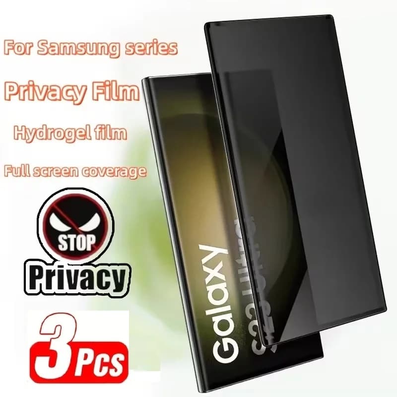 Pellicola Idrogel Privacy 3 Pezzi per Samsung Galaxy S26 S25 S24 Ultra Protezione Schermo A17 A27 A37 A57 A56 A36 A26 A16 A55 A54 A53 A35
