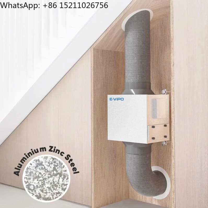 E-VIPO Flexible Unidirectional Ventilation Unit Extracting Airflow Smart Recuperator Ventilation System Air Purifier Dining Home