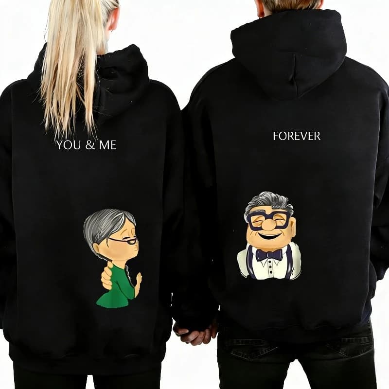 Hoodie for Couple Complete for Couple Complete for him and for her Set coordinated for couple Gift for husband and wife Gift for lover Sweater with matching pattern