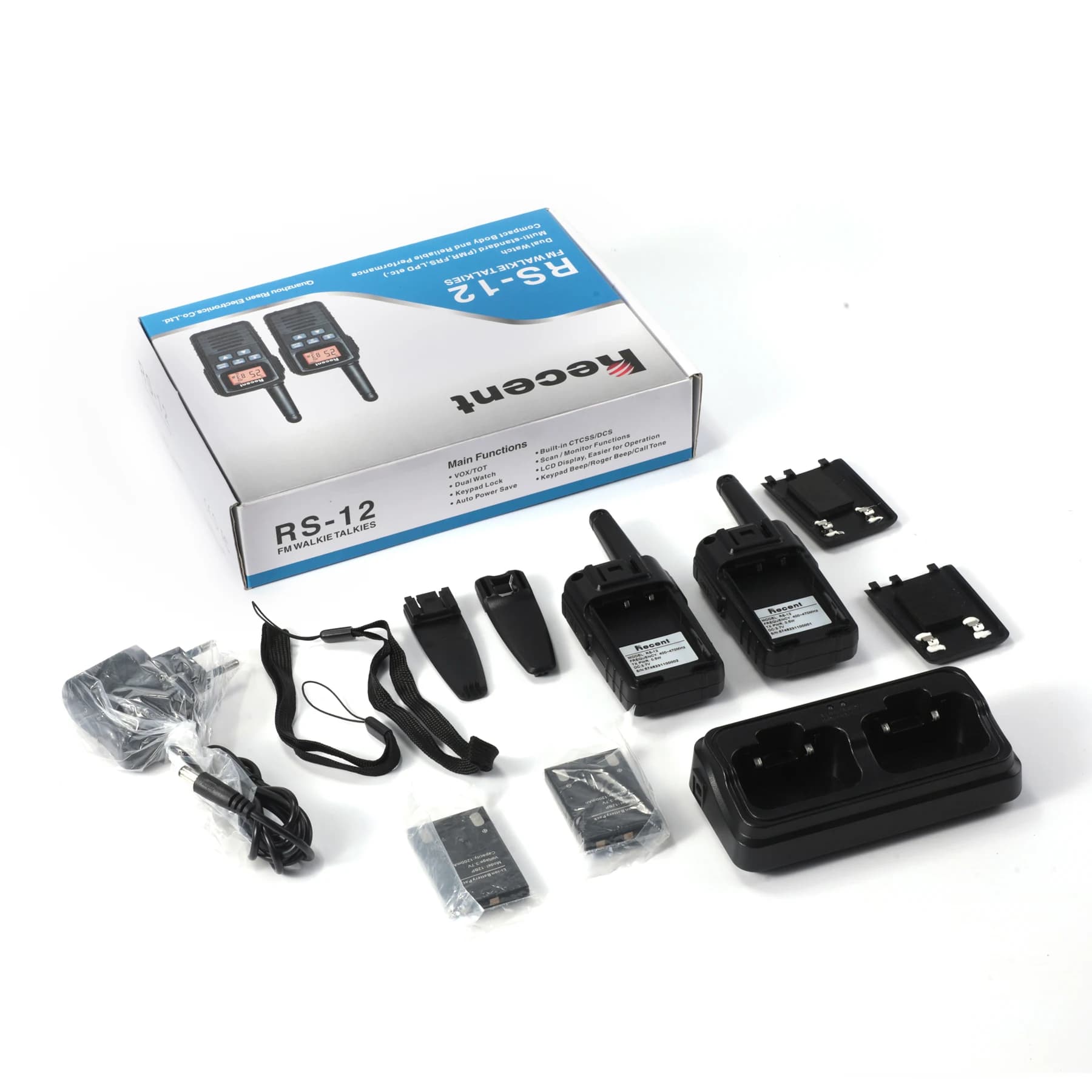 Ricetrasmettitore FM professionale RECENT RS-12 walkie talkie Radio portatile multi-standard senza licenza 0,5 W/1 W
