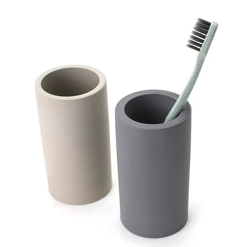 Porta spazzolino in diatomerite Porta spazzolino creativo per uso domestico Porta spazzolino con tazza di stoccaggio ad assorbimento rapido dell'acqua