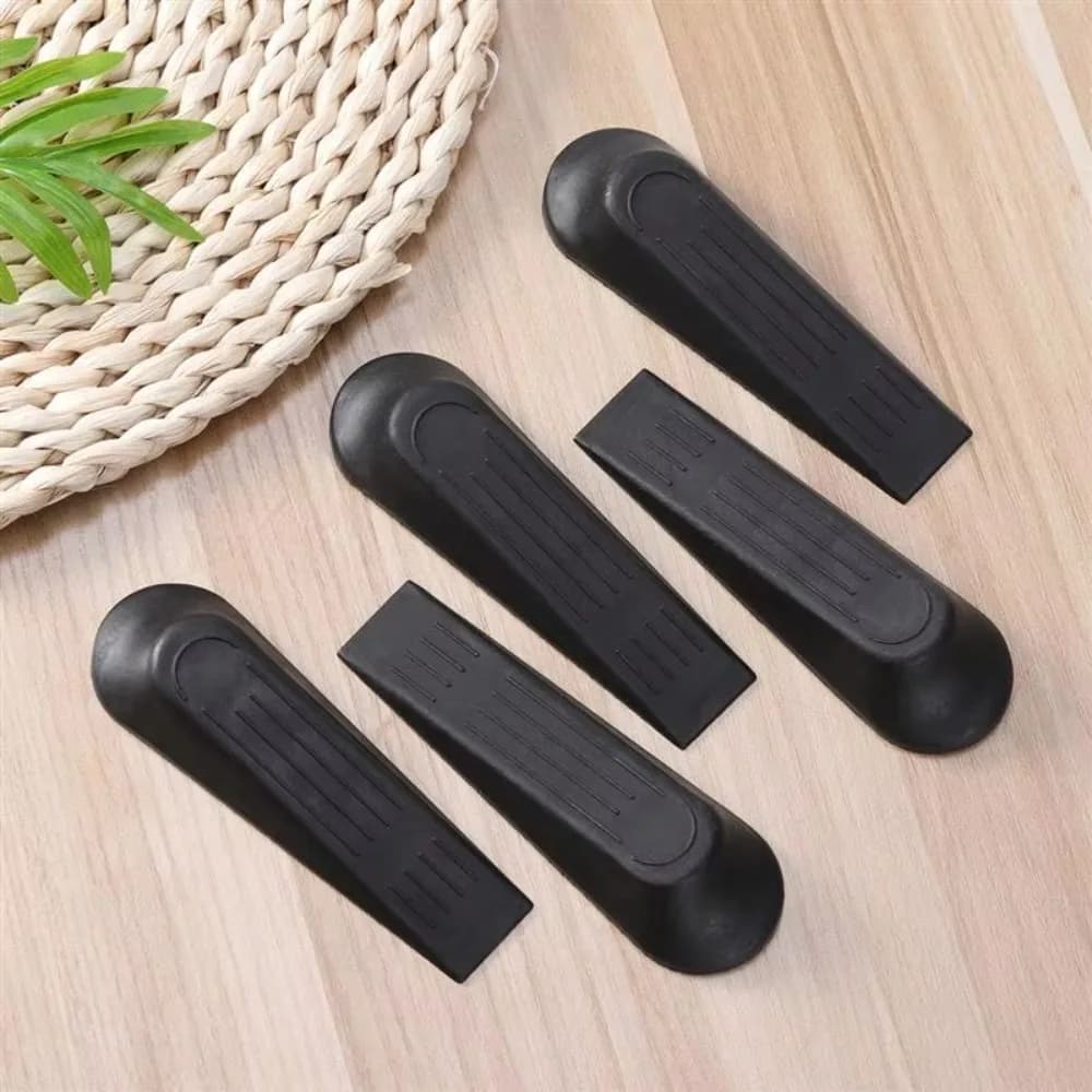Set da 5 pezzi Fermaporta in plastica Base antiscivolo Fermaporta durevole e resistente Buffer a forma di cuneo Supporto per porta Porte da ufficio