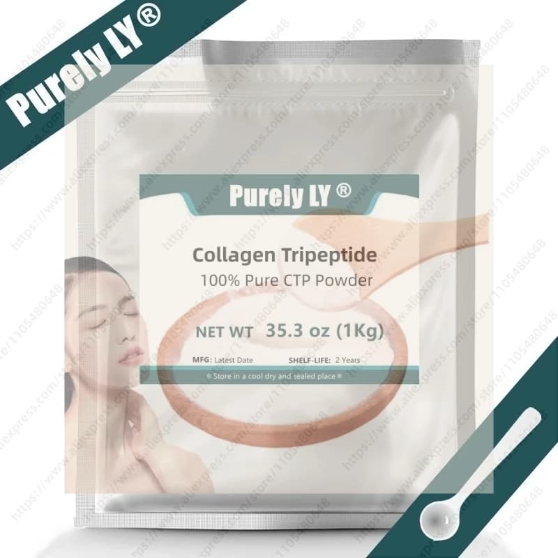NO.136 Polvere di Tripeptide di Collagene 50-1000g, Peptide Attivo a Molecole Piccole, Riduce le Rughe, Sbianca e Leviga la Pelle, Ritarda l'Invecchiamento