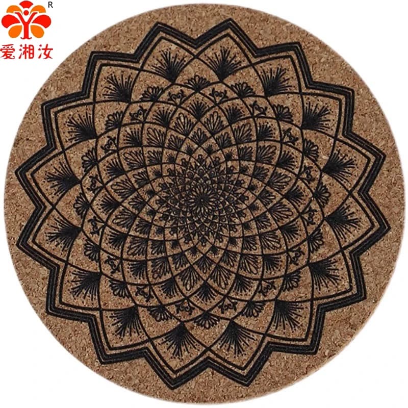 Sakura Cork Coasters 10.5cm round Wooden Tea Cup Holders Coffee Cup Mat Kitchen Drink Accessories