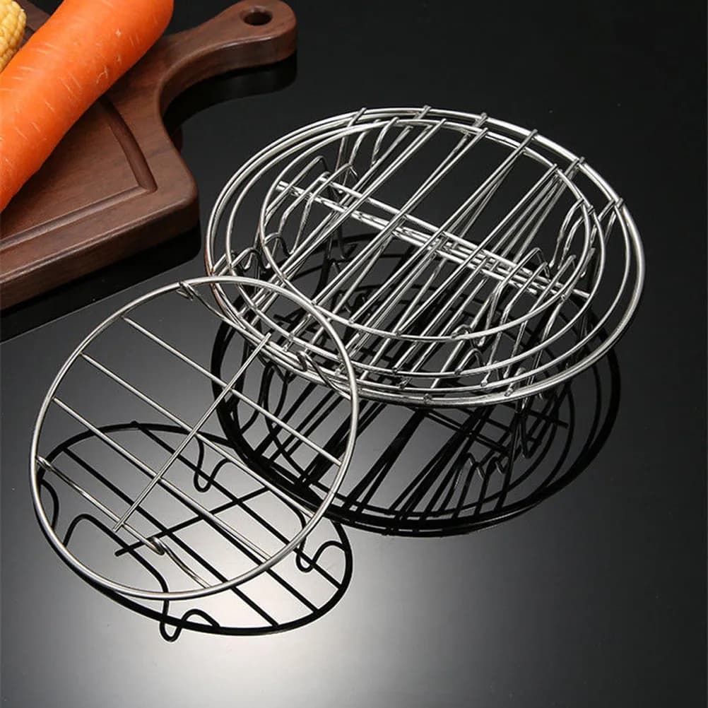 Set di Accessori per Friggitrice ad Aria: Cestello per Torte in Acciaio Inox, Teglia da 6 Pollici, Teglia per Pizza, Utensili da Cucina, Accessori per Pasticceria