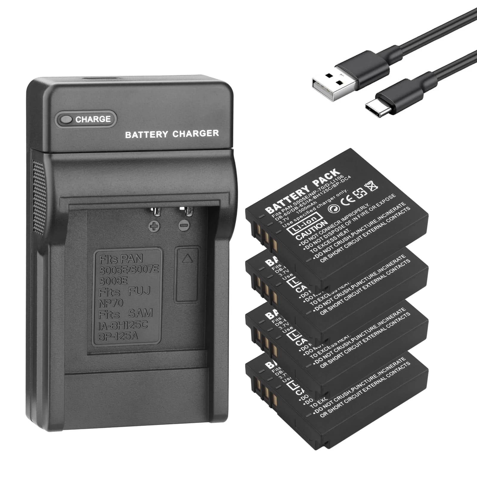 CGA-S005 S005E Battery or LED Charger for Panasonic Lumix DMC-LX1,DMC-LX2,DMC-LX3,DMC-FX07,DMC-FX1,DMC-FX3,DMC-FX9,DMC-FX8