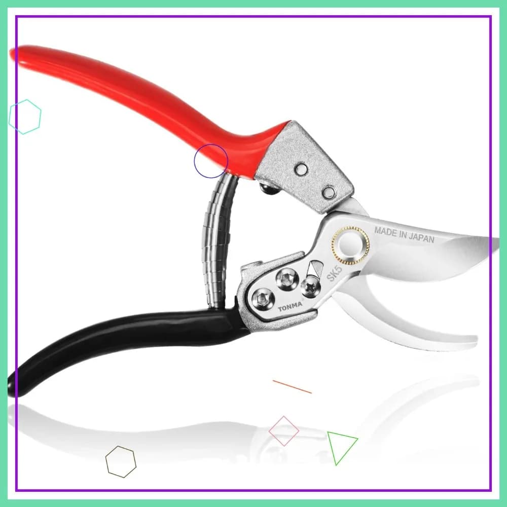 Professional 8 inch Japanese garden shears with ergonomic handle, sharp bypass haircuts for plants