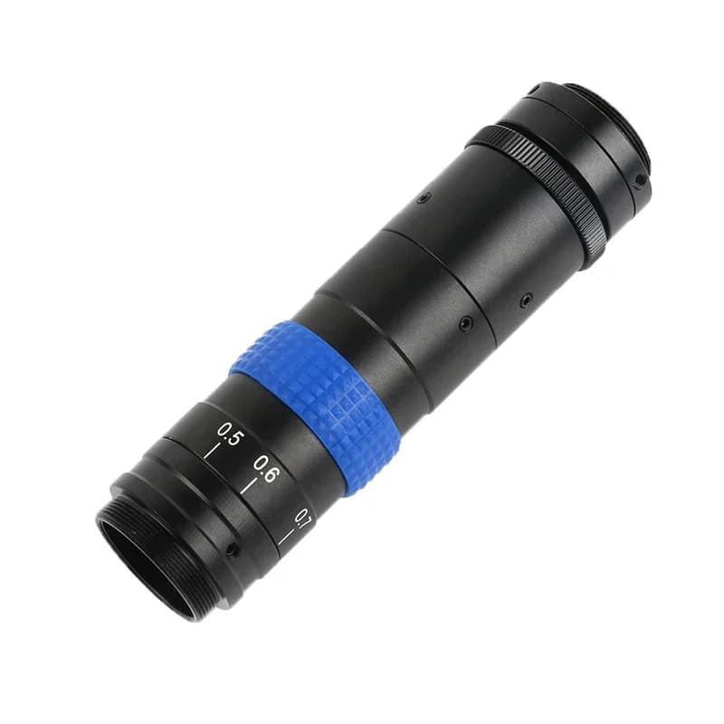 Ingrandimento 0,5- 4,5X regolabile Obiettivo per microscopio 120X Zoom Obiettivo con attacco C per fotocamera per microscopio digitale USB HDMI VGA industriale