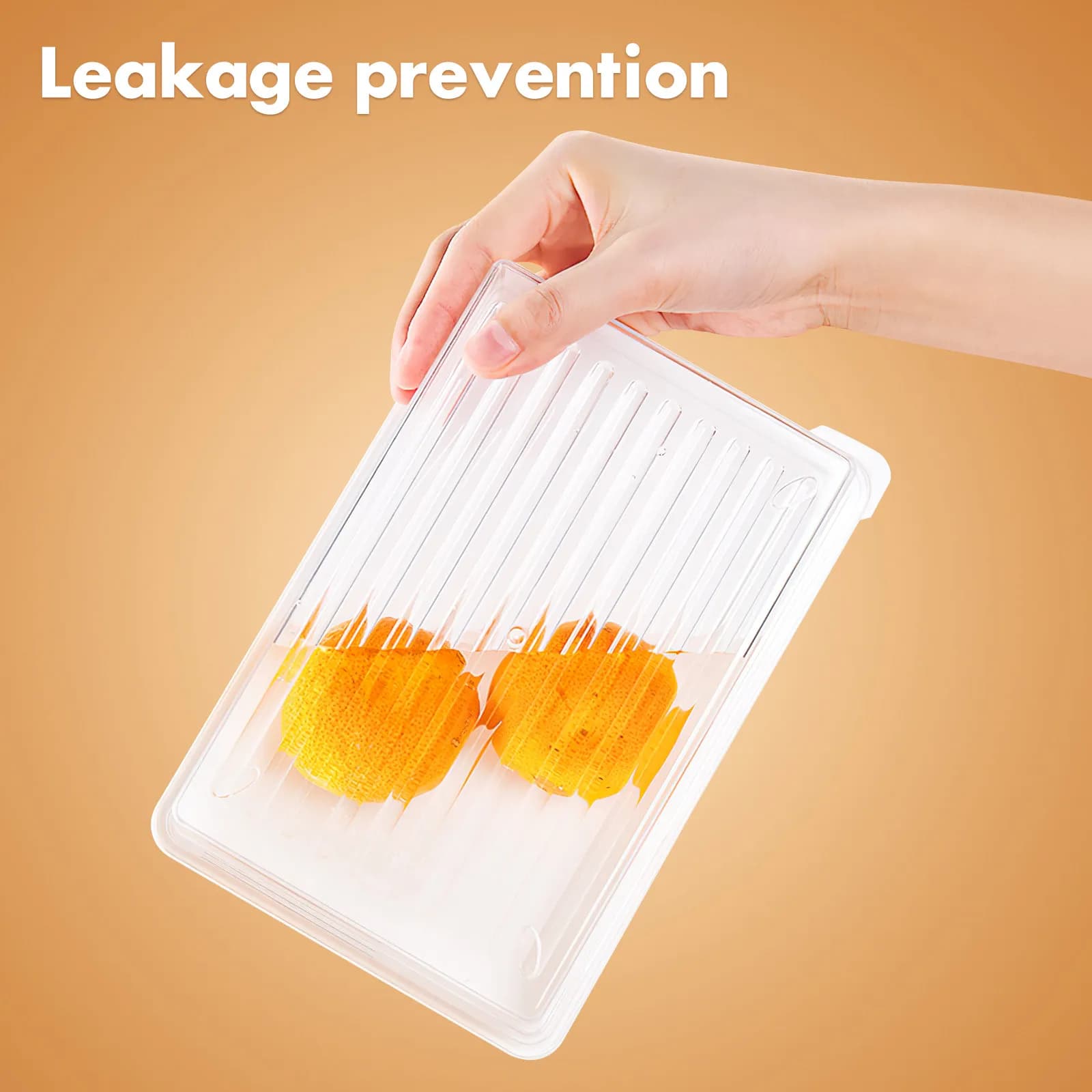 Contenitore trasparente per bacon per frigorifero, contenitore per alimenti, scatola per conservare la carne, organizer per frigorifero, contenitore per conservare le verdure.