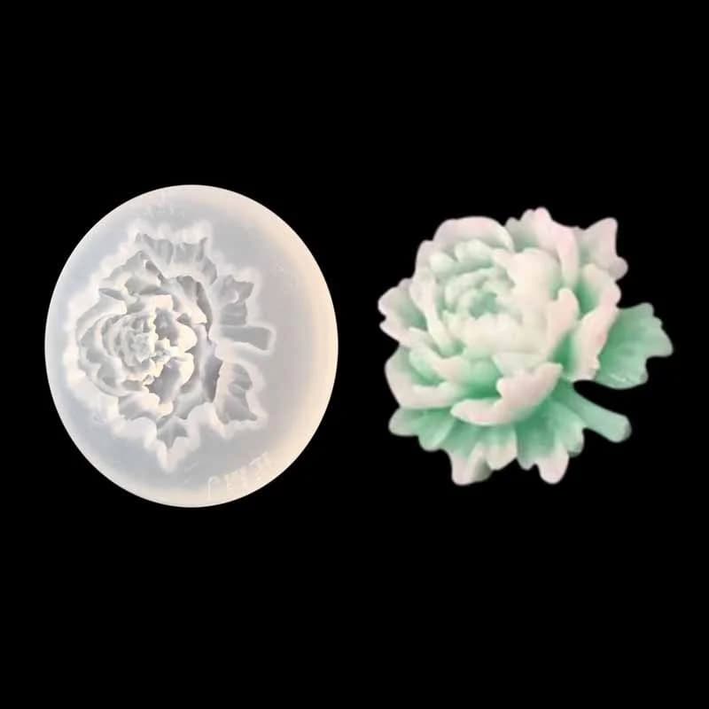 Stampo in Silicone per Resina Epossidica a Forma di Rosa, per Decorazioni Fai-da-Te, Stampi per Torte, Cioccolato e Gelatine
