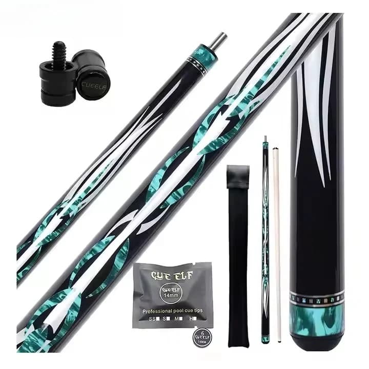 Stecca da biliardo, stecca da biliardo Maple Carom, giunto VP2 da 12 mm, accessorio durevole per interni per sport da biliardo, fornisce bulloni di regolazione del peso