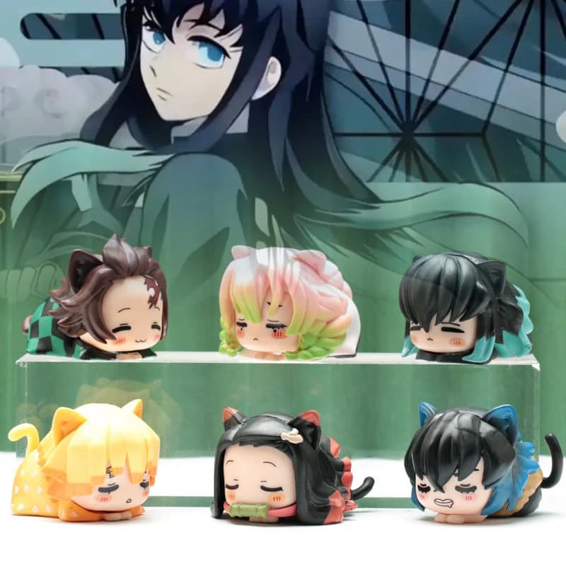 Statuetta di Mitsuri da Demon Slayer, Kimetsu No Yaiba, Statua di Nezuko, Figurina di Muichirou, Decorazione da Scrivania, Ornamento, Giocattolo, Regalo