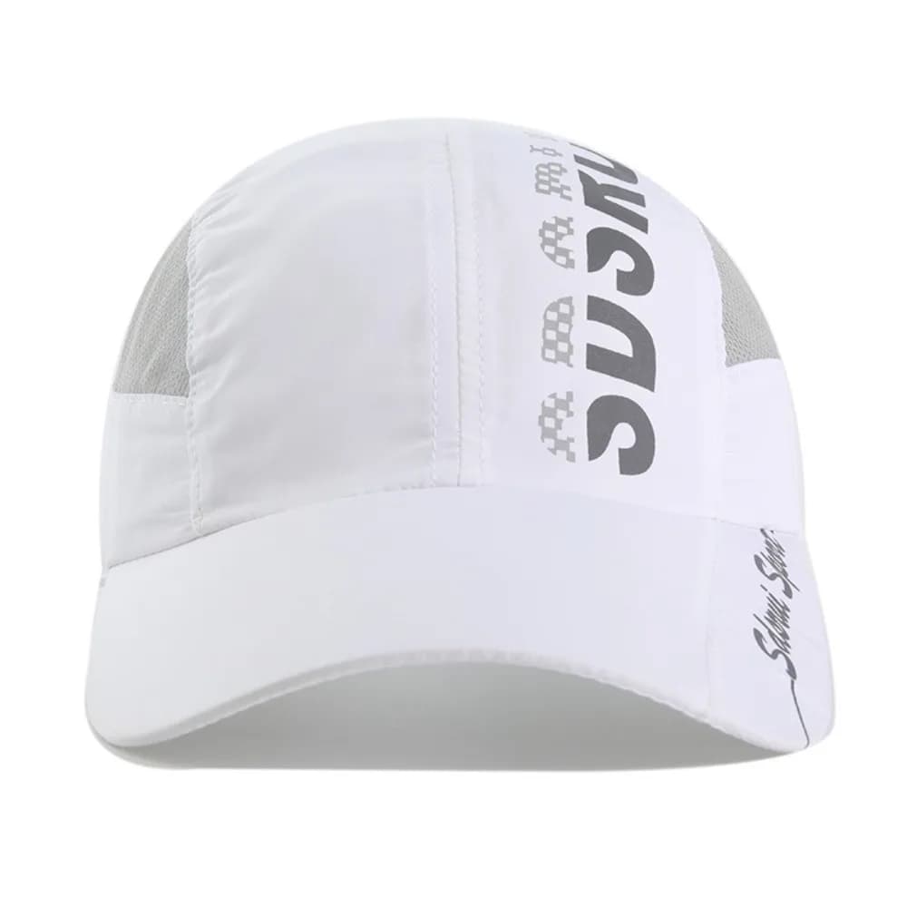 Unisex Wide Brim Mesh Baseball Cap Breathable Quick-drying Sun Visor Hat Adjustable Peaked Cap Outdoor Sports