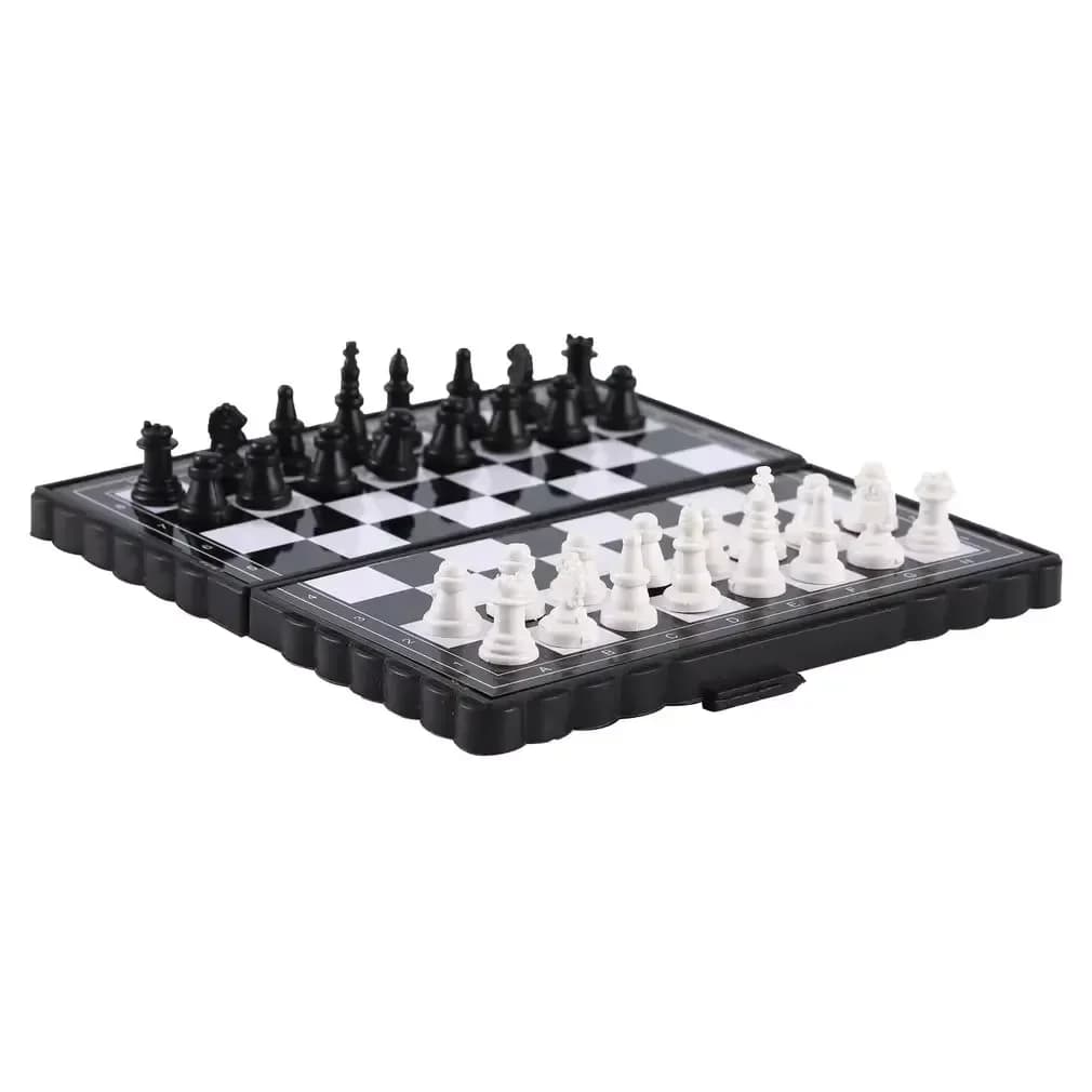 Mini Set di Scacchi Magnetici, Scacchiera Pieghevole in Plastica Magnetica, Gioco da Tavolo Portatile per Esterni