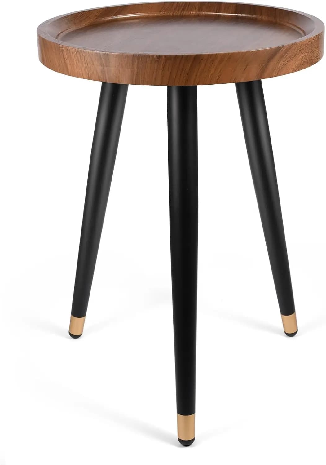 Support for Modern Walnut Wood Plants for Interior, High Metal Table Resistant for Flower Jars with Enhanced Design (12x17 inch)