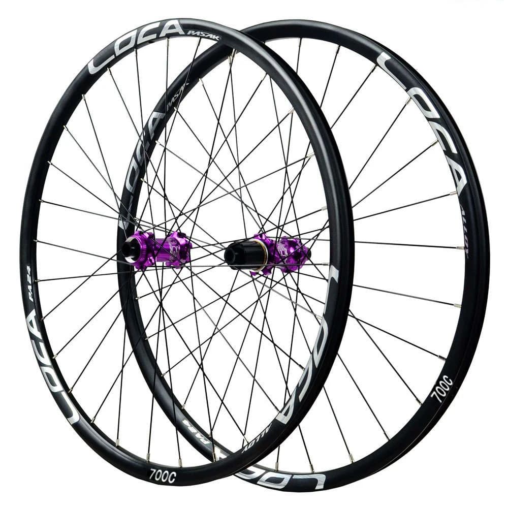Pasak Set di ruote per bici da strada Centerlock ghiaia 700c 28H DT 54T Mozzo a cricchetto a stella