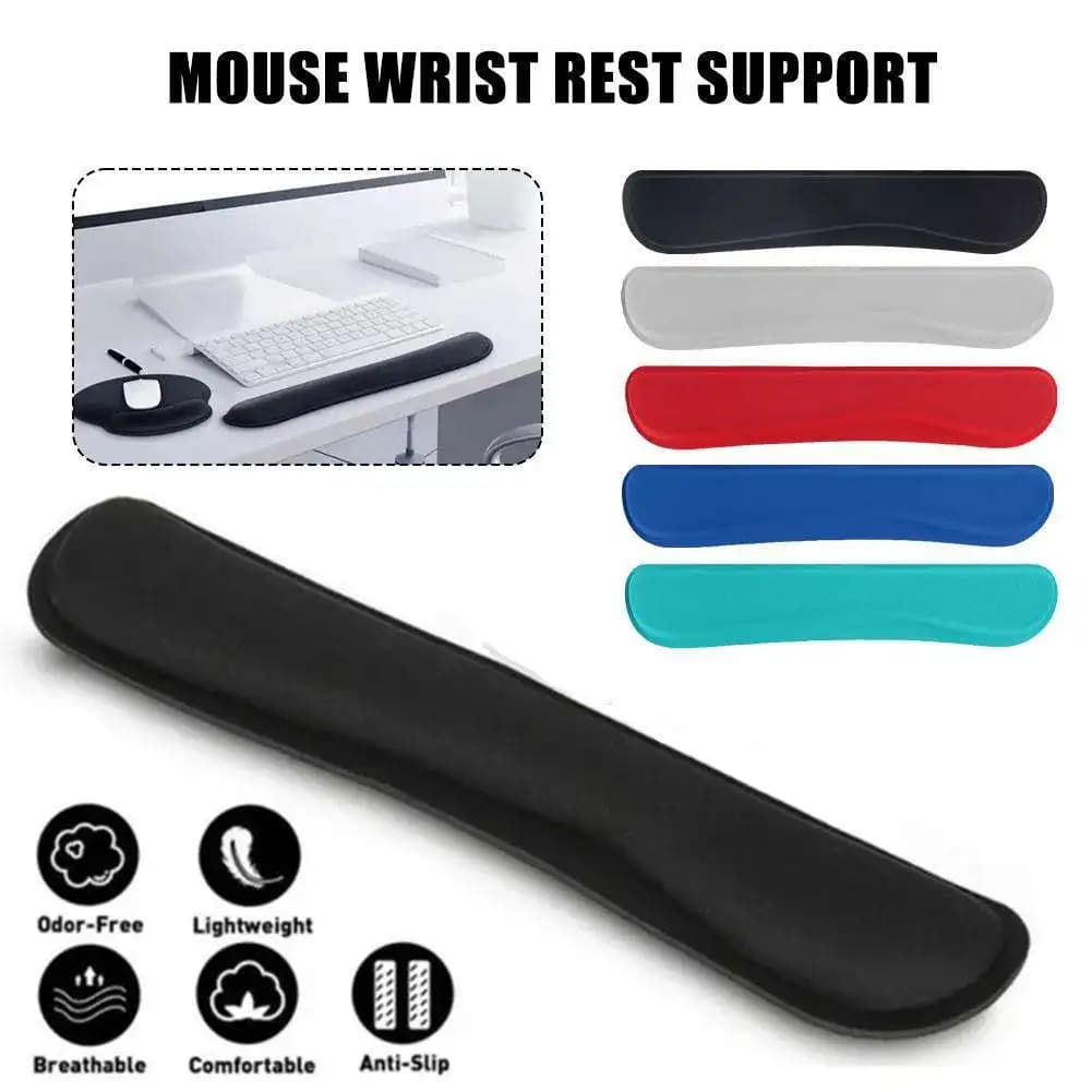 Tastiera Mouse Poggiapolsi Pad Memory Foam Superfine Forniture Sollievo Antiscivolo Polso Fibra Dolore Facile Digitazione Ufficio Resto Q7E7