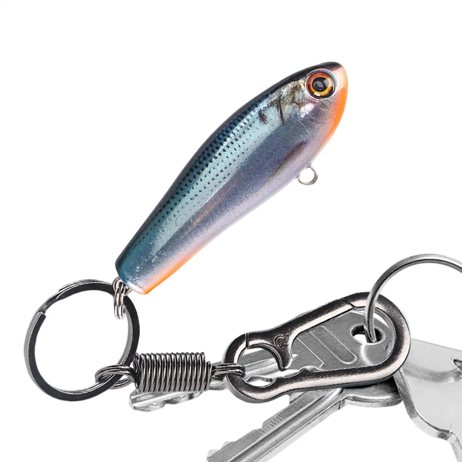 Portachiavi con pesce Divertente lega realistica Zaino con ciondolo Portachiavi da pesca per scrivania da riunione scolastica Pendolarismo a casa Aula Lavoro Studio
