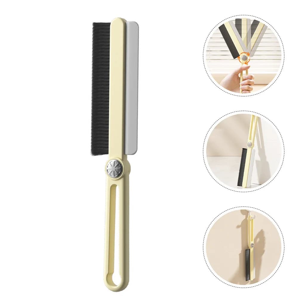 Multipurpose Bathroom Cleaning Brush with Ergonomic Non-Slip Handle for Groove Window Track Sink Toilet Basin Crevice Cleaning