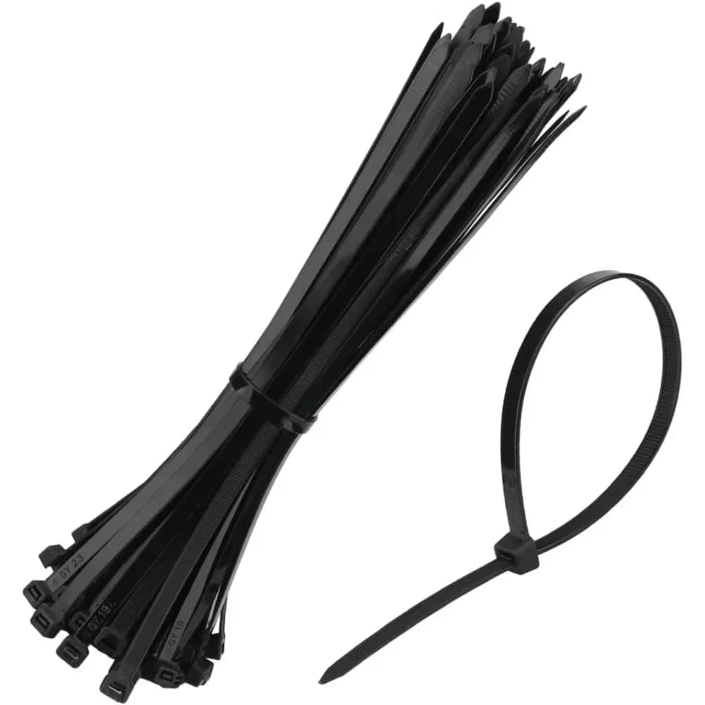 100 pz/sacchetto Fascette stringicavo in nylon autobloccanti assortite, fascette fermacavi, set di fascette in plastica autobloccanti
