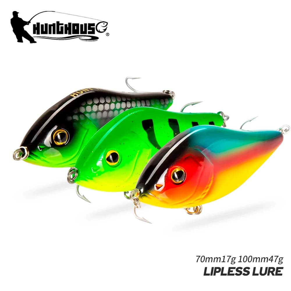 Hunthouse 7PCS Pencil Fishing Lure Hard Bait Jerkbait 70mm/17g 100mm/47g Slow Sinking VMC Hook Artificial For Pike Fish Tackle