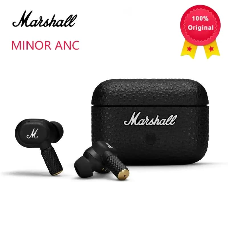 Marshall MOTIF ANC Auricolari Bluetooth Wireless con Cancellazione Attiva del Rumore, True Wireless In-Ear per Corsa, Versione 5.2