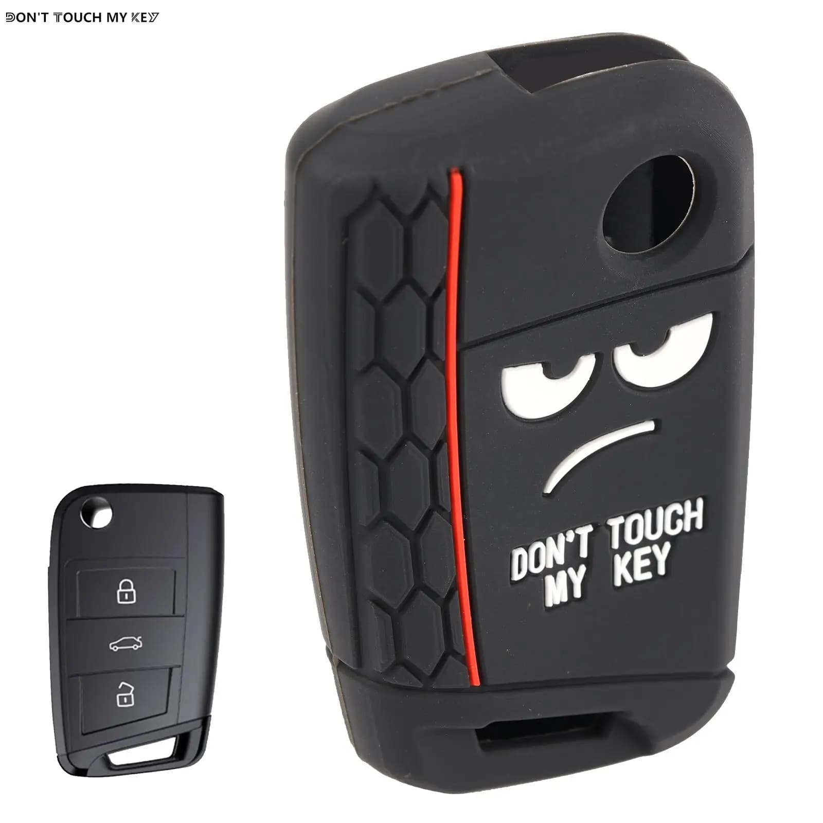 For Skoda Citigo Rapid Roomster Superb Seat Protective Case for Silicone Car Key for Remote Control 3 Button Protective Case Car Accessories