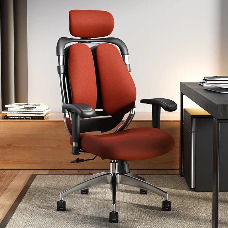 Sedia ergonomica per computer Poltrona ergonomica da gioco sedia con ruote per la casa Computer confortevole Regolare lo studio sul retro dell'home office