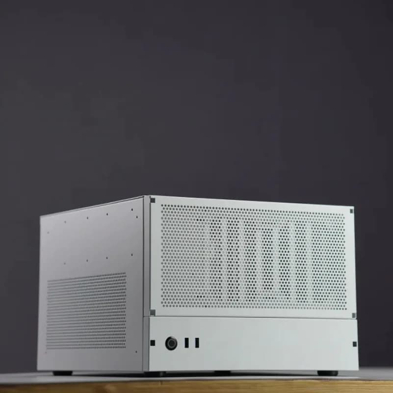 Black ATX8 Disk NAS Case, Hard Disk Storage Box, ATX Power Supply, Medium Tower Radiator