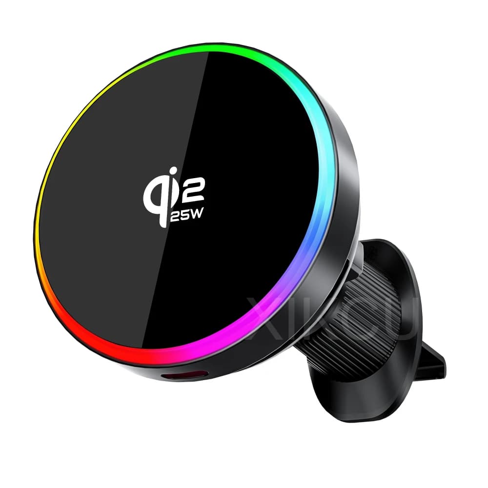 Wireless Charger for Auto qi2.2 25W for iPhone Magsafe 17 16 15 14 13 12 Pro Max, Quick Charging Station, Air Tank Phone Support