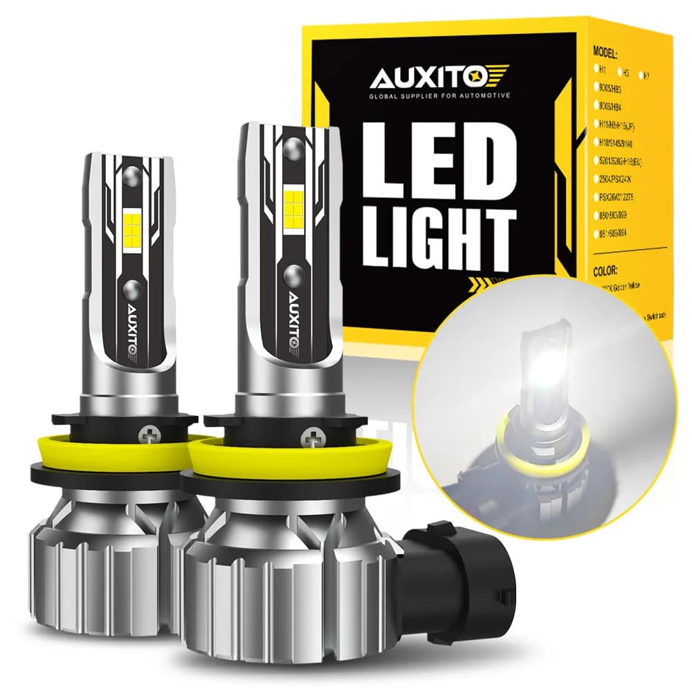 AUXITO 2 pz H11 LED lampadina del faro H8 H9 9005 HB3 9006 HB4 Mini Size lampade per auto 16000LM per Audi Ford Focus Jeep Renegade Honda
