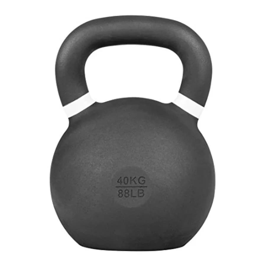 Kettlebell for Strength Training, Black Cast Iron Weight Resistant, Ideal for Home Gym and Functional Fitness