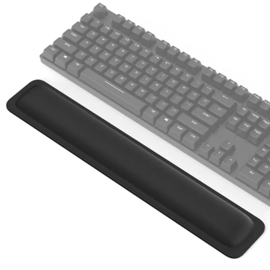 Poggiapolsi per Tastiera Computer, Supporto Ergonomico in Memory Foam per Tastiera, Sollievo dal Dolore, Antiscivolo