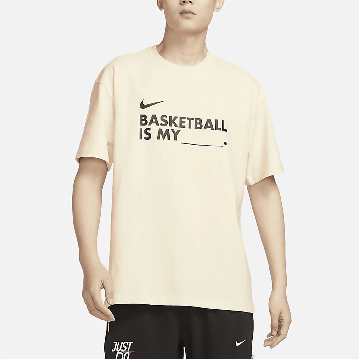 Nike Authentic New Men's Letter Print Loose Basketball Sports a maniche corte FN3706-113