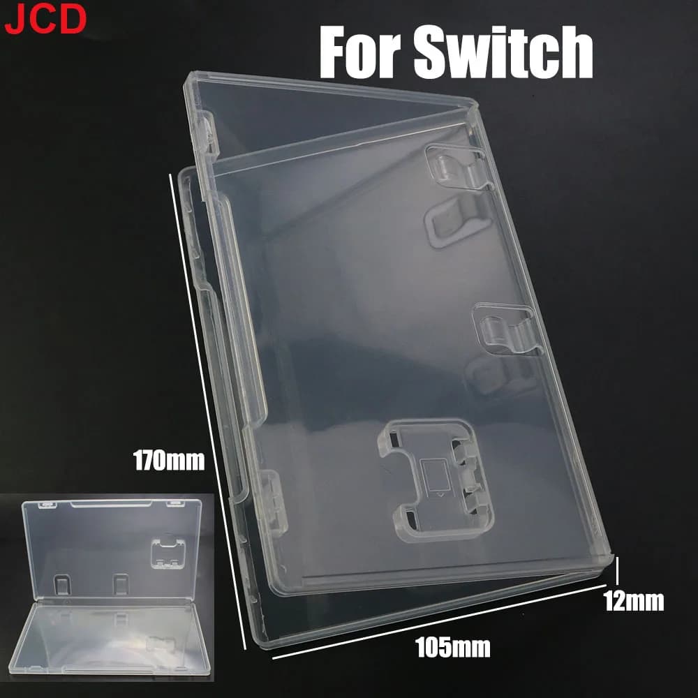 1pc scatola di immagazzinaggio della carta da gioco scatola trasparente supporto della cartuccia Shell per Switch NS scatola di immagazzinaggio Shell supporto del libro per copertura inserita