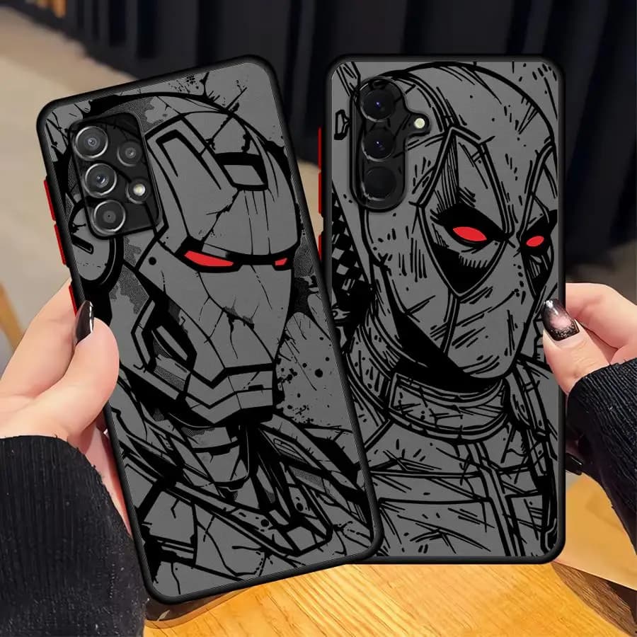 Cover per Telefono Marvel Deadpool per Samsung Galaxy A56 A55 A34 A36 A54 A14 A23 A73 A33 A52S A72 A16 A15 A17 A52 A35 A53