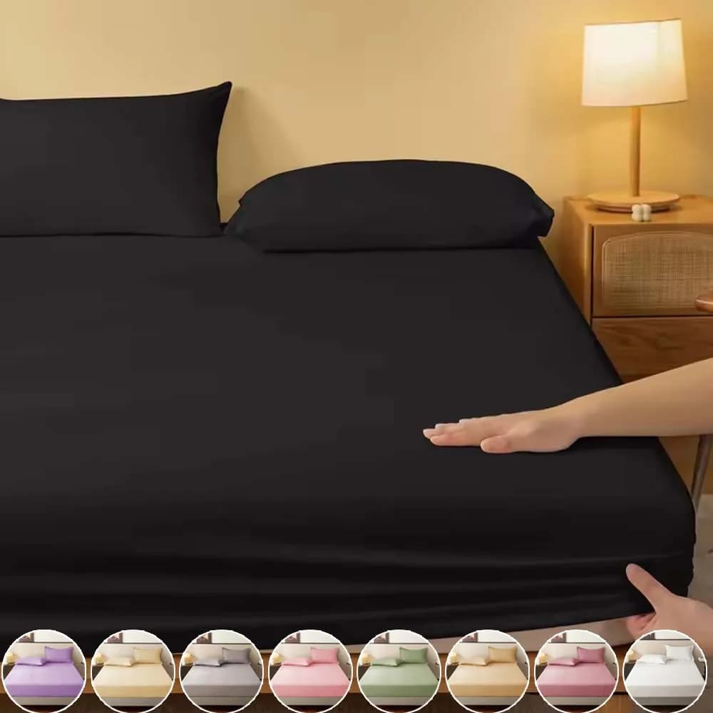 Coprimaterasso Tinta Unita Morbido Traspirante con Angoli Elasticizzati per Letto Singolo, Matrimoniale, King, Full Size - Arredamento Camera da Letto e Casa
