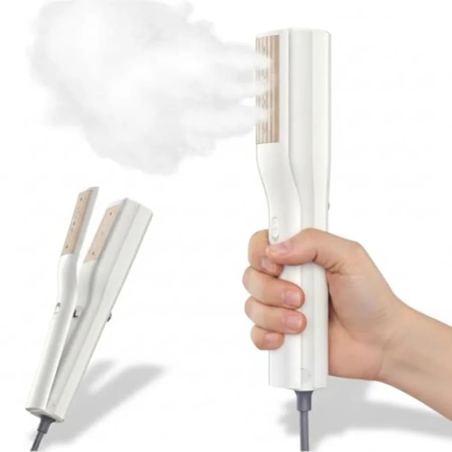 Stiratore a Vapore Portatile 3-in-1 Mini con Clip per Stiratura a Secco e a Vapore, Riscaldamento Rapido in 15s, Potente Vapore da 900W