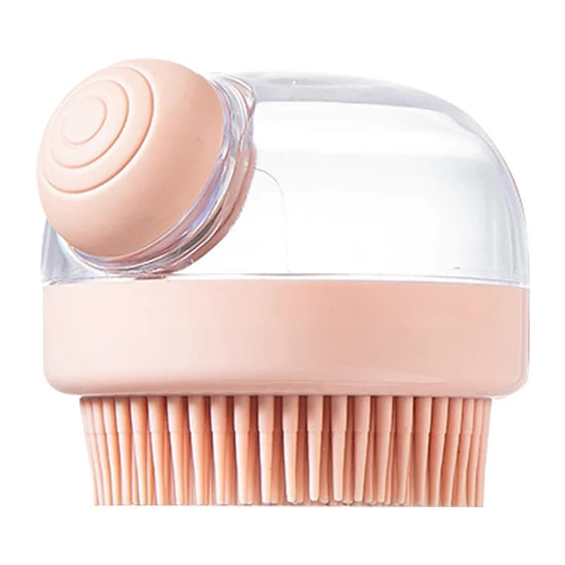 5PCS Long Hair Dogs Cats Grooming Massage Bath Cleaning Brush With Shampoo Dispenser Pet Shower Supplies