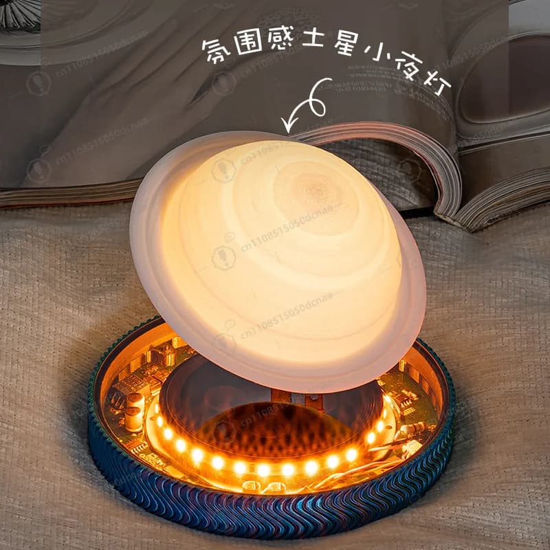 Lampada terrestre a levitazione magnetica - Luce notturna planetaria galleggiante 3D per l'atmosfera della camera da letto, arredamento e regalo per scrivania Cool Tech