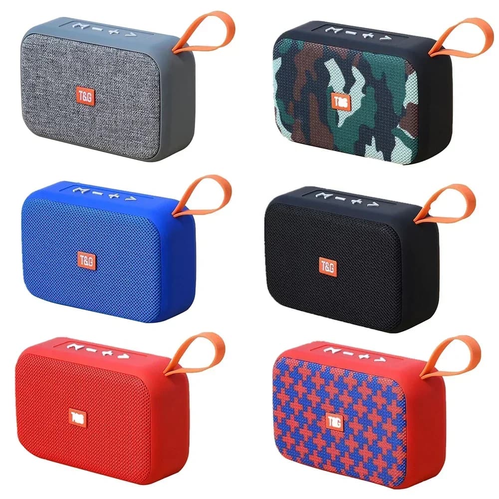 T&G Speakers T&G TG506 Mini Portable Speaker Compatible with Bluetooth Soundbar Wireless Subwoofer HIFI External Support TF Card Radio Aux