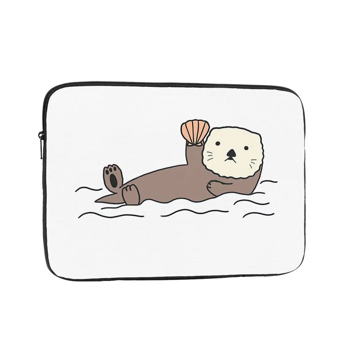 Cute Sea Otter Bucket Hat40 Custodia protettiva per laptop 10 12 13 15 17 pollici Borsa per notebook Custodia antiurto per tablet