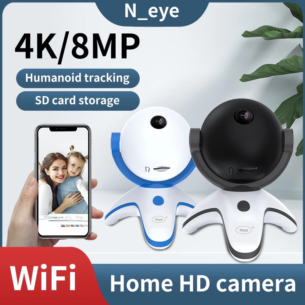 Telecamera WiFi 5G telecamera di sicurezza domestica Wireless 8MP 4K per Baby Elder Pet Camera Monitor Motion Detection visione notturna Audio a 2 vie