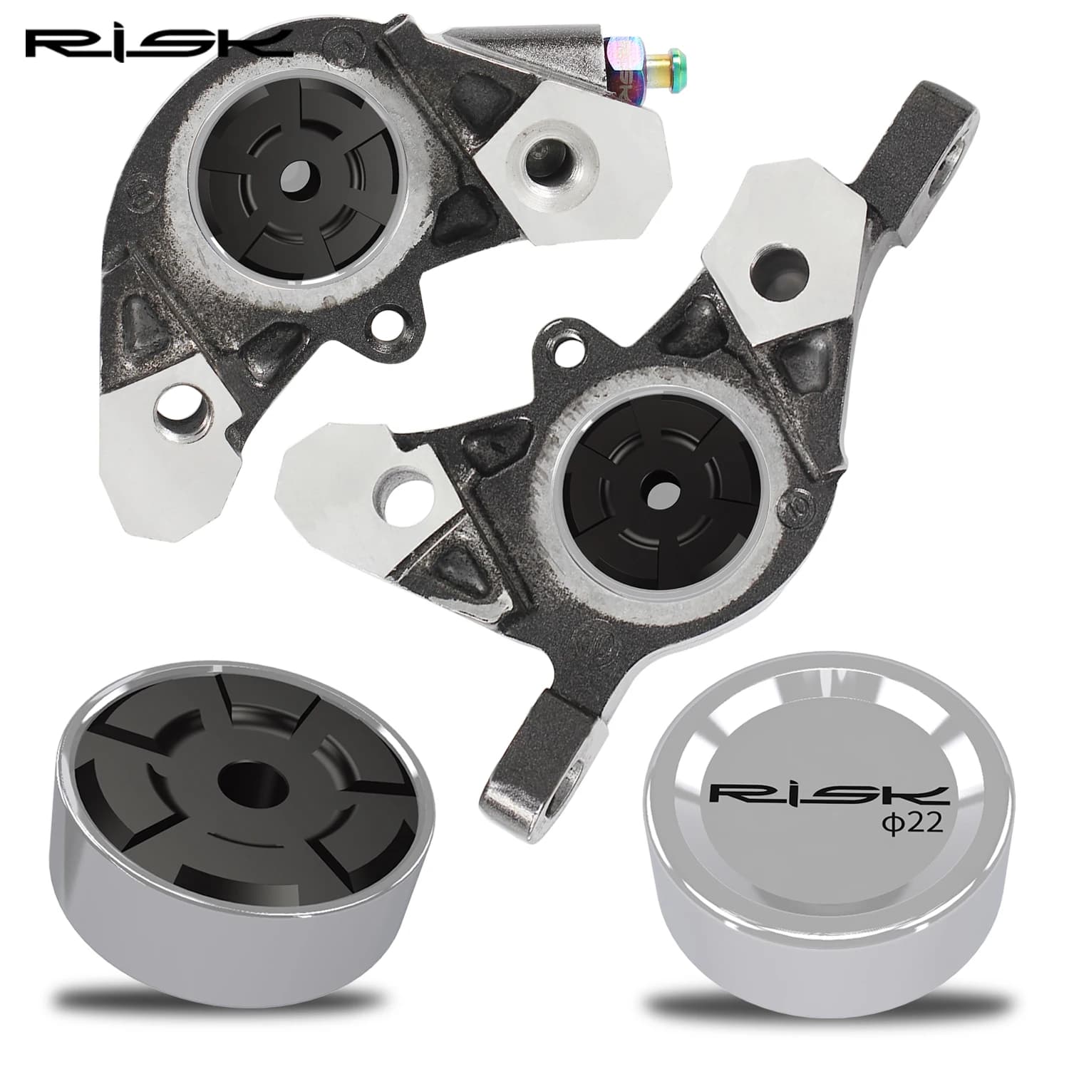 RISCHIO 2 pz In Lega di Titanio Bicicletta Pinza Freno Idraulico Pistoni MTB Bici Da Strada Pistone Freno A Disco per SHIMANO XT/XTR/SLX R7070