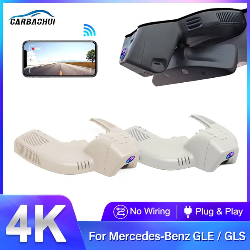 4K 2160P Plug And Play Car DVR Dash Cam Camera for Mercedes Benz GLE w167 c292 GLS x167 GLE 350 400 450 500 43 53 63 2019-2021