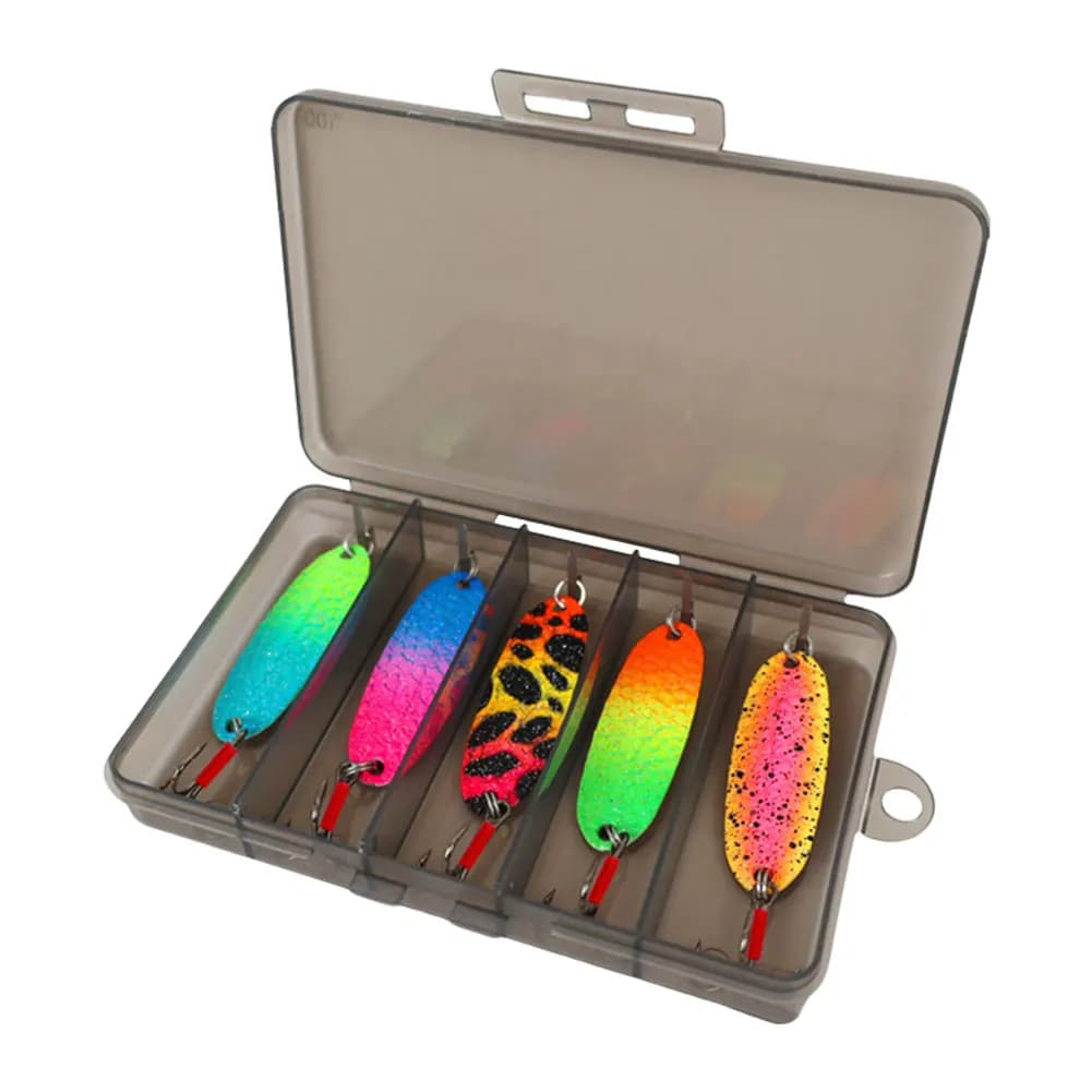 5 Pieces 6g Metal Fishing Esche with Ancorette, Spinner Bait, Wobblers for Bass and Persian
