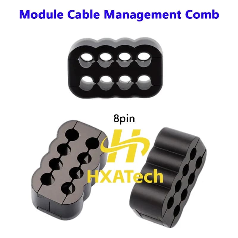 HXATech- 10pcs/lot DIY Module Cable 8PIN Management Comb Power Cord Graphics Card Line Sorting Cable Clip for PC Computer