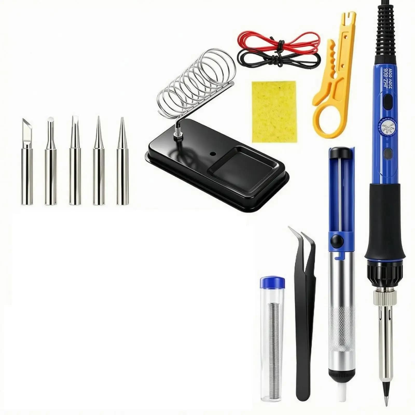 808 Electric Soldering Iron 90W Adjustable Temperature Soldering Iron 220V Joining Tool for Circuit Board Work, Electrical