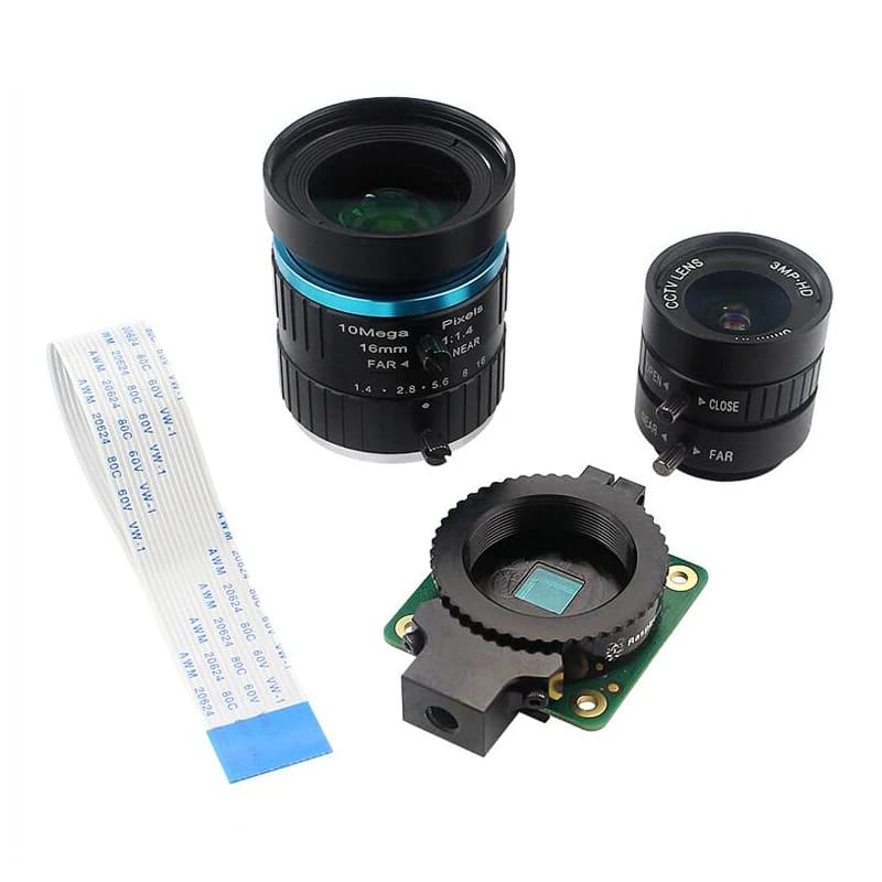 Raspberry Pi 4 HQ night vision camera module 12.3 Megapixel Sony IMX477 sensor 6mm CS 16mm lens with C connection for Raspberry Pi 4/3B